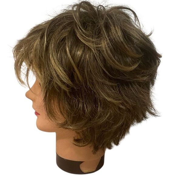 Raquel Welch Kanekalon Vibralite Modacrylic Lot Of Two Brown Wigs - Picture 12 of 16